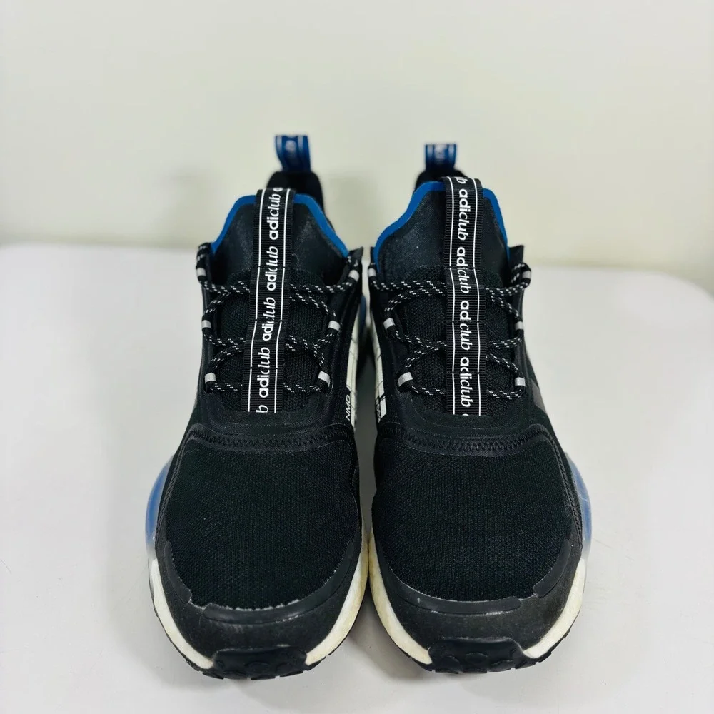 Adidas‎ NMD R1 V3 Men's Black White Royal Blue Boost Running Shoes HQ9838
